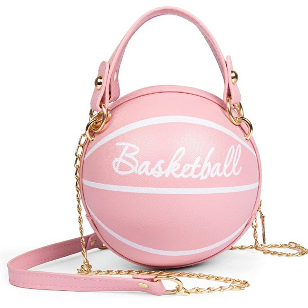 Pink Basketball CrossBody Bag